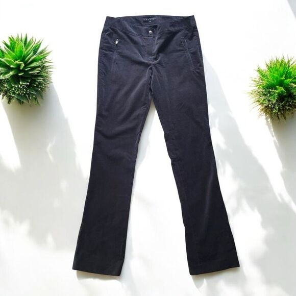 Theory Slim Wale Cotton/Angora Corduroy Kick Flare Pants - Picture 2 of 9